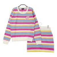 KISS ON THE GREEN �L�X�I���U�O���[��  �j�b�g�Z�[�^�[ �X�J�[�g �Z�b�g�A�b�v �{�[�_�[�� �s���N�n �T�C�Y�F2 �����N�FN �y���Áz�S���t�E�F�A