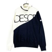 DESCENTE GOLF �f�T���g�S���t  �^�[�g���l�b�N �j�b�g�Z�[�^�[ �E�[����  �z���C�g�n �T�C�Y�FL �����N�FB �y���Áz�S���t�E�F�A