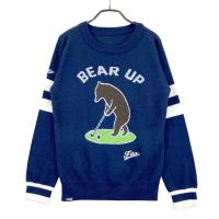 FILA GOLF �t�B���S���t MO4HL700 �E�[���� �j�b�g �Z�[�^�[  �l�C�r�[�n �T�C�Y�FL �����N�FB �y���Áz�S���t�E�F�A