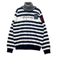 TOMMY HILFIGER GOLF �g�~�[ �q���t�B�K�[�S���t  �^�[�g���l�b�N �j�b�g�Z�[�^�[ �{�[�_�[�� �z���C�g�n �T�C�Y�FL �����N�FN �y�V�i�z�S���t�E�F�A