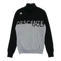 DESCENTE GOLF �f�T���g�S���t  �^�[�g���l�b�N �j�b�g�Z�[�^�[  �u���b�N�n �T�C�Y�FS �����N�FB �y���Áz�S���t�E�F�A