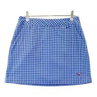 PUMA GOLF �v�[�}�S���t  �X�J�[�g �`�F�b�N�� �u���[�n �T�C�Y�FM �����N�FA- �y���Áz�S���t�E�F�A