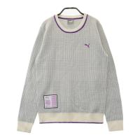 PUMA GOLF �v�[�}�S���t  �j�b�g�Z�[�^�[ �`�F�b�N�� �O���[�n �T�C�Y�FL �����N�FB �y���Áz�S���t�E�F�A