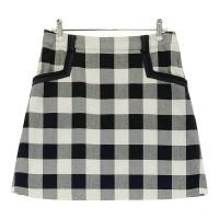 LANVIN SPORT �����o�� �X�|�[��  ���n�t �X�g���b�`�X�J�[�g �M���K���`�F�b�N�� �u���b�N�n �T�C�Y�F36 �����N�FB �y���Áz�S���t�E�F�A