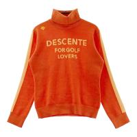 DESCENTE GOLF �f�T���g�S���t  �^�[�g���l�b�N �����j�b�g�Z�[�^�[  �I�����W�n �T�C�Y�FL �����N�FB �y���Áz�S���t�E�F�A