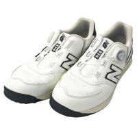 NEW BALANCE GOLF �j���[�o�����X UGBS574H �S���t�V���[�Y �X�p�C�N���X  �z���C�g�n �T�C�Y�F24.5 �����N�FB �y���Áz�S���t�E�F�A