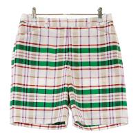 LANVIN SPORT �����o�� �X�|�[��  �V���[�g�p���c �`�F�b�N�� �z���C�g�n �T�C�Y�F38 �����N�FA- �y���Áz�S���t�E�F�A