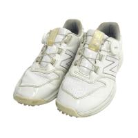 NEW BALANCE GOLF �j���[�o�����X WGBS996W �X�p�C�N�S���t�V���[�Y  �z���C�g�n �T�C�Y�F23.5cm �����N�FB �y���Áz�S���t�E�F�A