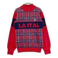 FILA GOLF �t�B���S���t  �E�[���� �n�C�l�b�N �j�b�g�Z�[�^�[ �`�F�b�N�� ���b�h�n �T�C�Y�FL �����N�FB �y���Áz�S���t�E�F�A