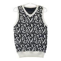 PEARLY GATES �p�[���[�Q�C�c 2024�N���f�� ���o�[�V�u�� V�l�b�N�x�X�g �j�b�g ���S���� �z���C�g�n �T�C�Y�F1 �����N�FA- �y���Áz�S���t�E�F�A