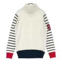 TOMMY HILFIGER GOLF �g�~�[ �q���t�B�K�[�S���t  �E�[���� �^�[�g���l�b�N �j�b�g�Z�[�^�[  �z���C�g�n �T�C�Y�FM �����N�FB �y���Áz�S���t�E�F�A