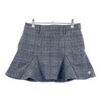 DESCENTE GOLF �f�T���g�S���t  ���n�t �X�J�[�g �`�F�b�N�� �O���[�n �T�C�Y�FM �����N�FA- �y���Áz�S���t�E�F�A