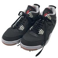 NIKE GOLF �i�C�L�S���t CU9981-002 Air Jordan4 �S���t�V���[�Y  �u���b�N�n �T�C�Y�F24.5 �����N�FB �y���Áz�S���t�E�F�A