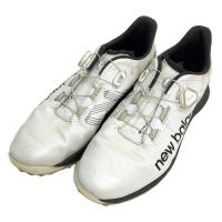 NEW BALANCE GOLF �j���[�o�����X MGB1001W �S���V���[�Y  �z���C�g�n �T�C�Y�F28cm �����N�FB �y���Áz�S���t�E�F�A