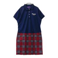 BEAMS GOLF �r�[���X�S���t  �����|�������s�[�X �`�F�b�N�� �l�C�r�[�n �T�C�Y�FL �����N�FA- �y���Áz�S���t�E�F�A