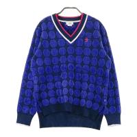 MUNSING WEAR �}���V���O�E�F�A  �����j�b�g�Z�[�^�[ �h�b�g�� �l�C�r�[�n �T�C�Y�FL �����N�FA- �y���Áz�S���t�E�F�A