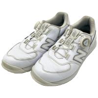 NEW BALANCE GOLF �j���[�o�����X WGBS574C BOA �X�p�C�N���X�S���t�V���[�Y  �z���C�g�n �T�C�Y�F23.5cm �����N�FB �y���Áz�S���t�E�F�A