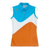 DESCENTE GOLF �f�T���g�S���t  �m�[�X���[�u�|���V���c  �I�����W�n �T�C�Y�FM �����N�FA- �y���Áz�S���t�E�F�A