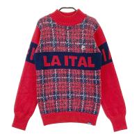 FILA GOLF �t�B���S���t ; �E�[���� ���b�N�l�b�N �j�b�g�Z�[�^�[ �`�F�b�N�� ���b�h�n �T�C�Y�FM �����N�FB �y���Áz�S���t�E�F�A