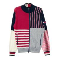 TOMMY HILFIGER GOLF �g�~�[ �q���t�B�K�[�S���t  �j�b�g�W���P�b�g �E�[���� �X�g���C�v �{�[�_�[�� �l�C�r�[�n �T�C�Y�FL �����N�FB �y���Áz�S���t�E�F�A