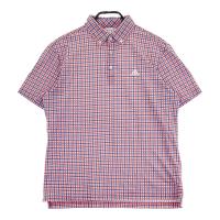 ADIDAS GOLF �A�f�B�_�X�S���t N59704 �����|���V���c �{�^���_�E�� �`�F�b�N�� ���b�h�n �T�C�Y�FL �����N�FA- �y���Áz�S���t�E�F�A