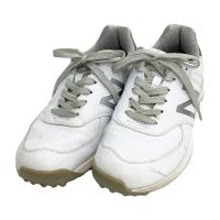 NEW BALANCE GOLF �j���[�o�����X MGS574G2 �X�p�C�N���X �S���t�V���[�Y  �z���C�g�n �T�C�Y�F24 �����N�FB �y���Áz�S���t�E�F�A