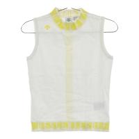 DESCENTE GOLF �f�T���g�S���t DGWVJL80 ���b�N�l�b�N �m�[�X���[�u �j�b�g�V���c  �z���C�g�n �T�C�Y�FM �����N�FA- �y���Áz�S���t�E�F�A