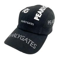 PEARLY GATES �p�[���[�Q�C�c 2025�N���f�� �L���b�v  �u���b�N�n �����N�FA- �y���Áz�S���t�E�F�A