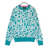 PSYCHO BUNNY �T�C�R�o�j�[  �N���[�l�b�N �����j�b�g�Z�[�^�[ ���S�� �O���[���n �T�C�Y�F2 �����N�FA- �y���Áz�S���t�E�F�A