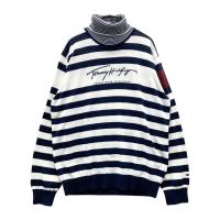 TOMMY HILFIGER GOLF �g�~�[ �q���t�B�K�[�S���t  �^�[�g���l�b�N �j�b�g�Z�[�^�[ �{�[�_�[�� �l�C�r�[�n �T�C�Y�FLL �����N�FB �y���Áz�S���t�E�F�A