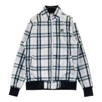 FILA GOLF �t�B���S���t OM4FM292Y ���N�� �W�b�v�W���P�b�g �`�F�b�N�� �z���C�g�n �T�C�Y�FM �����N�FB �y���Áz�S���t�E�F�A
