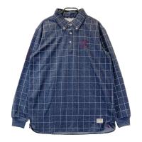 CUTTER&BUCK �J�b�^�[�A���h�o�b�N  �����|���V���c �{�^���_�E�� �`�F�b�N�� �l�C�r�[�n �T�C�Y�FL �����N�FA- �y���Áz�S���t�E�F�A