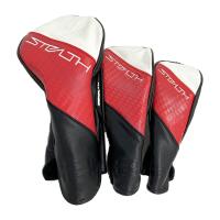 TAYLOR MADE �e�[���[���C�h STEALTH �w�b�h�J�o�[ 3�_�Z�b�g  �u���b�N�n �����N�FB �y���Áz�S���t�E�F�A