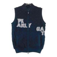 PEARLY GATES �p�[���[�Q�C�c 2024�N ���o�[�V�u�� �W�b�v �j�b�g�x�X�g  �l�C�r�[�n �T�C�Y�F0 �����N�FA- �y���Áz�S���t�E�F�A