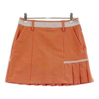 DESCENTE GOLF �f�T���g�S���t DGWUJE03 �C���i�[�t �X�J�[�g �v���[�c�ؑ�  �I�����W�n �T�C�Y�FSS �����N�FA- �y���Áz�S���t�E�F�A