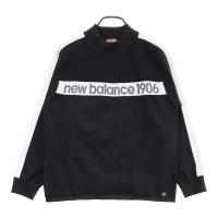NEW BALANCE GOLF �j���[�o�����X  ���b�N�l�b�N �j�b�g�Z�[�^�[  �u���b�N�n �T�C�Y�F2 �����N�FA- �y���Áz�S���t�E�F�A
