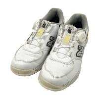 NEW BALANCE GOLF �j���[�o�����X WGBS574A �X�p�C�N���X�S���t�V���[�Y BOA  �z���C�g�n �T�C�Y�F23 �����N�FB �y���Áz�S���t�E�F�A