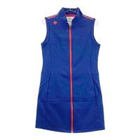 DESCENTE GOLF �f�T���g�S���t  �t���W�b�v �m�[�X���[�u�����s�[�X  �l�C�r�[�n �T�C�Y�FL �����N�FA- �y���Áz�S���t�E�F�A