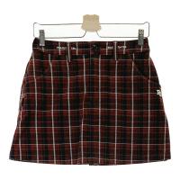 PEARLY GATES �p�[���[�Q�C�c ; �X�g���b�`�X�J�[�g �`�F�b�N�� �u���E���n �T�C�Y�F0 �����N�FA- �y���Áz�S���t�E�F�A