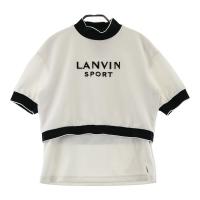 LANVIN SPORT �����o�� �X�|�[��  ���b�N�l�b�N���� T�V���c  �z���C�g�n �T�C�Y�F38 �����N�FA- �y���Áz�S���t�E�F�A