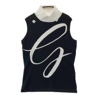 DESCENTE GOLF �f�T���g�S���t LUXE COLLECTION �^�[�g���l�b�N �j�b�g�x�X�g  �u���b�N�n �T�C�Y�FM �����N�FA- �y���Áz�S���t�E�F�A