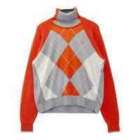 MUNSING WEAR �}���V���O�E�F�A  �^�[�g���l�b�N �j�b�g�Z�[�^�[ �A�[�K�C���� �I�����W�n �T�C�Y�FLL �����N�FA- �y���Áz�S���t�E�F�A