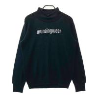 MUNSING WEAR �}���V���O�E�F�A  �n�C�l�b�N �j�b�g�Z�[�^�[ ���S  �u���b�N�n �T�C�Y�FLL �����N�FA- �y���Áz�S���t�E�F�A