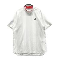 ADIDAS GOLF �A�f�B�_�X�S���t JE8330 ���b�V���ؑ� ���b�N�l�b�N����T�V���c �X�g���C�v�� �z���C�g�n �T�C�Y�FM �����N�FA- �y���Áz�S���t�E�F�A
