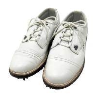 TRAVIS MATHEW �g���r�X�}�V���[ 4MR214 CUATER THE LEGEND SHOES �S���t�V���[�Y  �z���C�g�n �T�C�Y�F26.5cm �����N�FB �y���Áz�S���t�E�F�A
