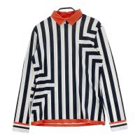 LANVIN SPORT �����o�� �X�|�[��  �ݕt ����T�V���c �X�g���C�v�� �z���C�g�n �T�C�Y�F38 �����N�FA- �y���Áz�S���t�E�F�A
