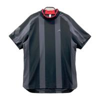 ADIDAS GOLF �A�f�B�_�X�S���t 2024�N���f�� ���b�N�l�b�N ���� ���b�V��T�V���c �X�g���C�v�� �u���b�N�n �T�C�Y�FS �����N�FA- �y���Áz�S���t�E�F�A