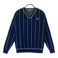 PUMA GOLF �v�[�}�S���t  �j�b�g�Z�[�^�[ �X�g���C�v�� �l�C�r�[�n �T�C�Y�FL �����N�FA- �y���Áz�S���t�E�F�A