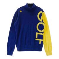 DESCENTE GOLF �f�T���g�S���t  �^�[�g���l�b�N �����j�b�g�Z�[�^�[  �l�C�r�[�n �T�C�Y�FM �����N�FB �y���Áz�S���t�E�F�A