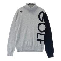 DESCENTE GOLF �f�T���g�S���t  �^�[�g���l�b�N �����j�b�g�Z�[�^�[  �O���[�n �T�C�Y�FM �����N�FB �y���Áz�S���t�E�F�A